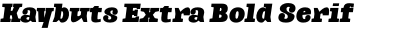 Kaybuts Extra Bold Serif Italic